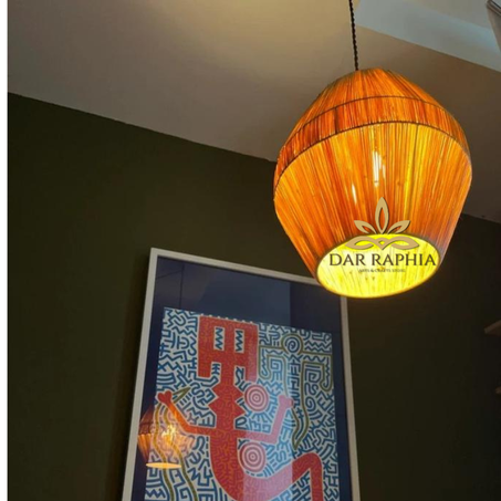 PAPAIA LAMP FROM RAPHIA