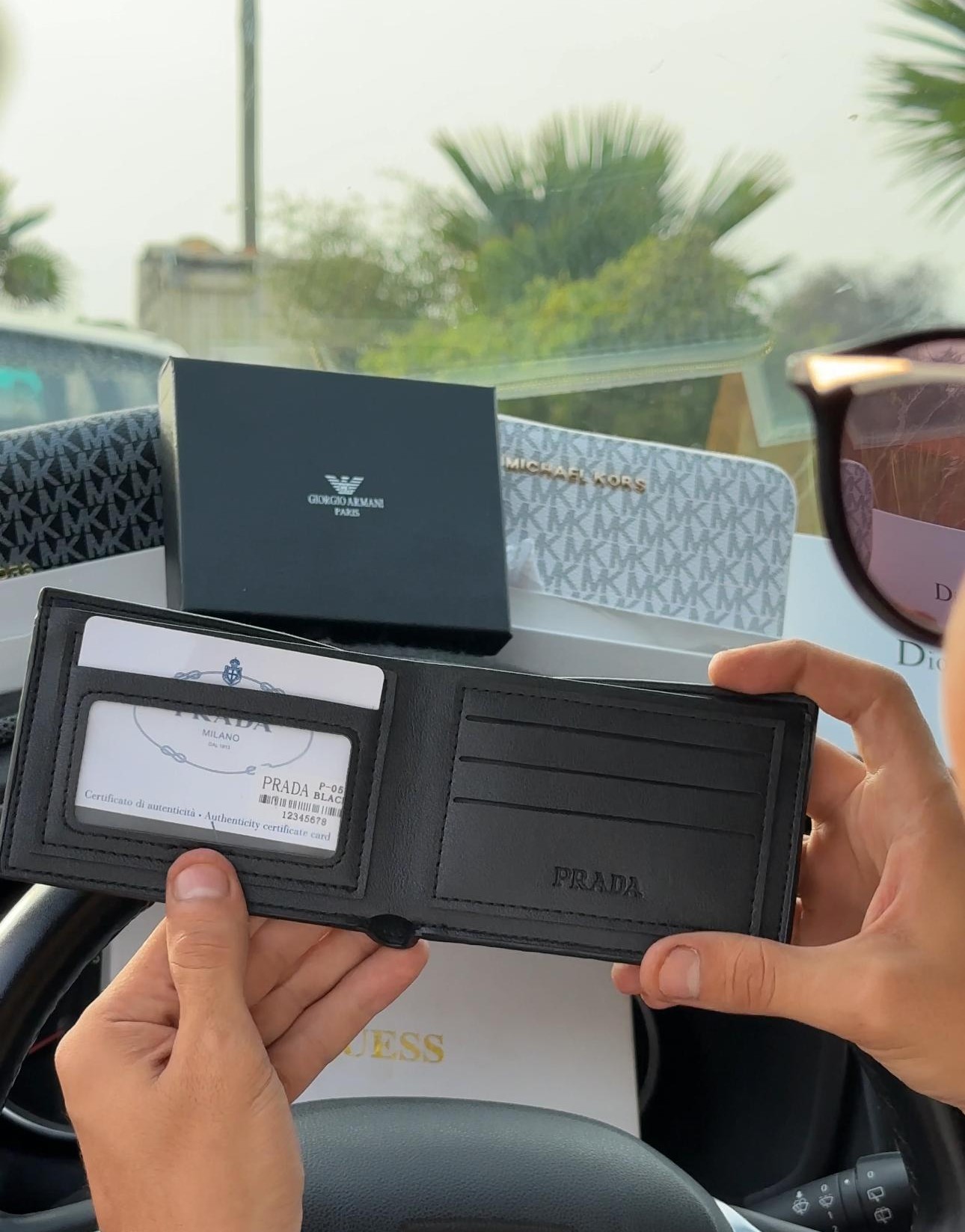 Porte monnaie-PRADA (HOMMES)