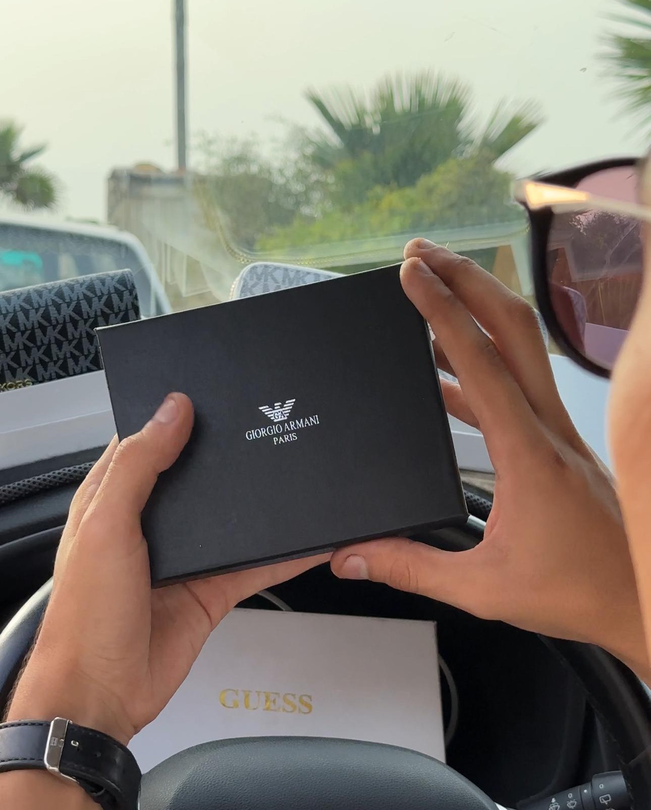 Porte monnaie-G.ARMANI (HOMMES)