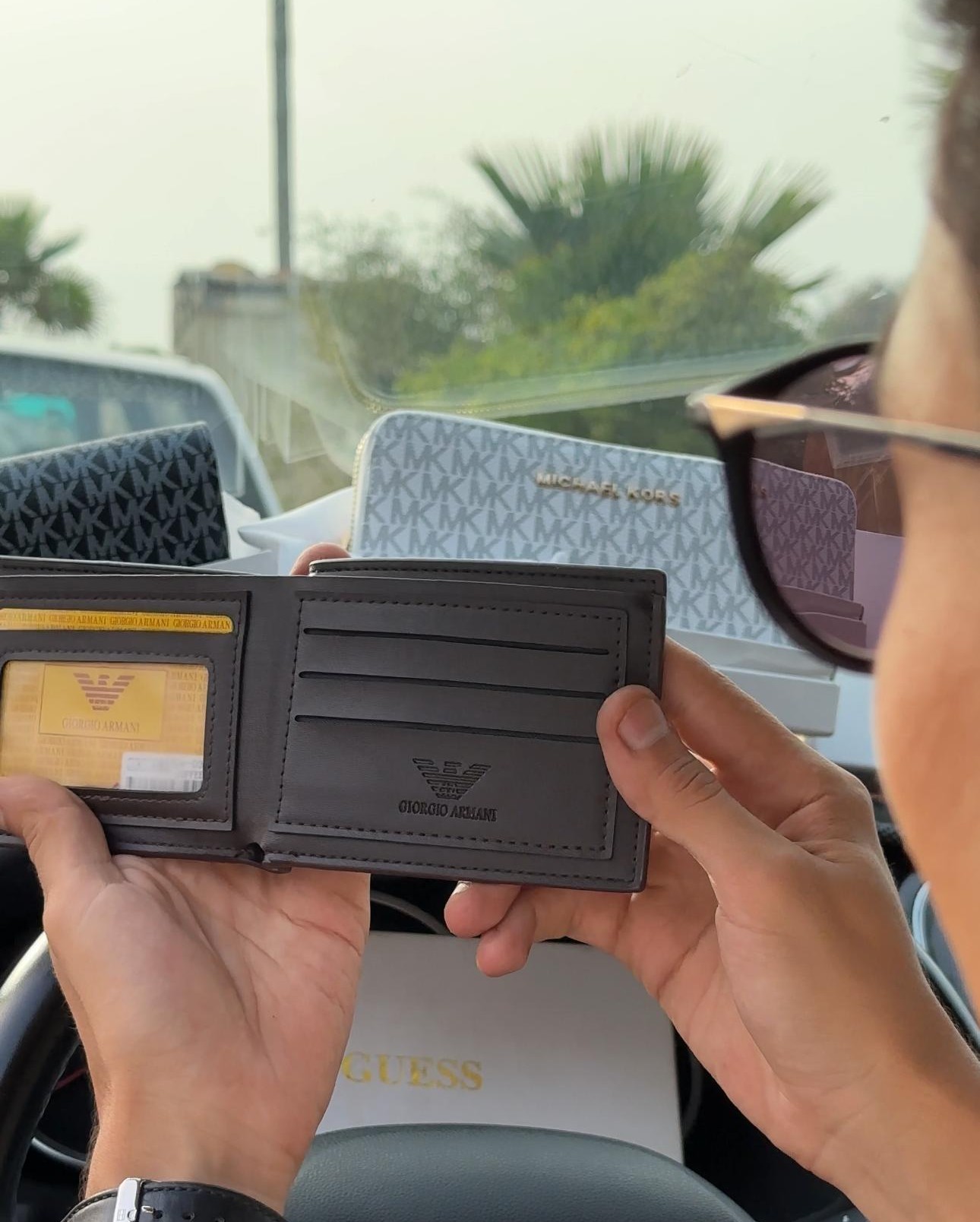 Porte monnaie-G.ARMANI (HOMMES)