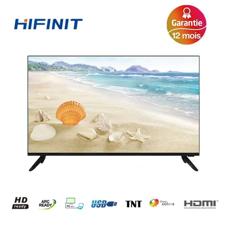 TV Hifinit 32" Digital TV HD FRAMELESS - USB - HDMI -TNT- LE32H6500B - Noir