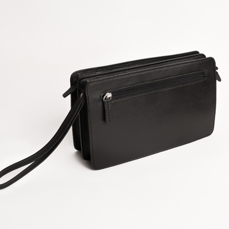 Trousse Vintage CUIR  NOIR