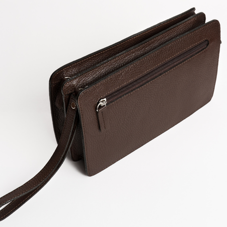 Trousse Vintage CUIR MARRON