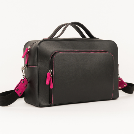 Doctor Bag (Hot Pink– Black)