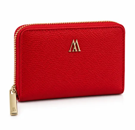 WALLET F ZIP RED