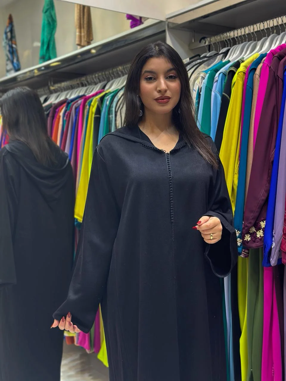 جلابة مليفة  فصالة مخزنية بالخراط الخياطة البرشمان