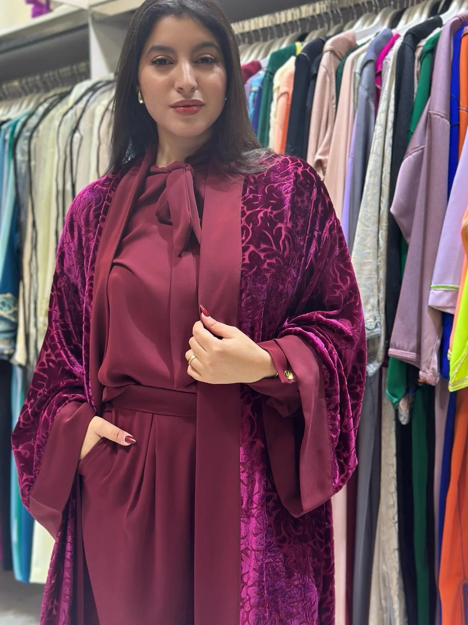 Ensemble Toub tlija moubra + crepe  Taille unique