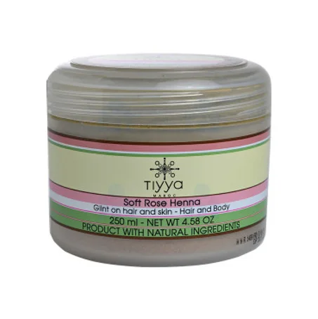 Henné doux à la rose pour cheveux et corps 250ml - TIYYA