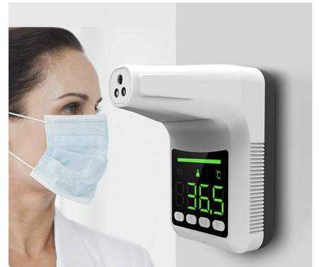 Thermomètre frontal numérique infrarouge automatique mural K3-Pro