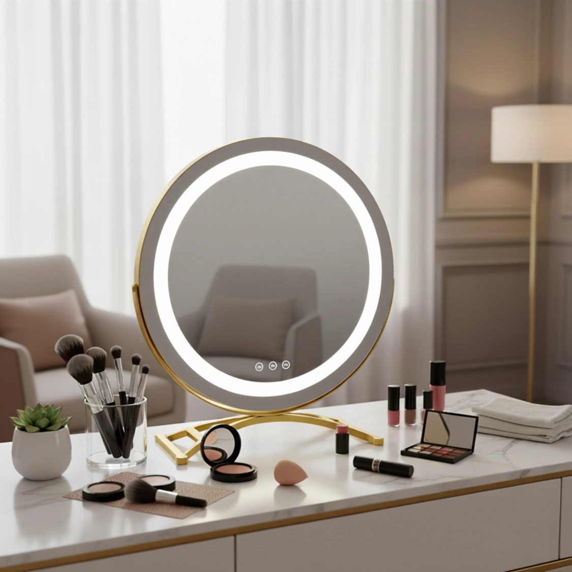مرآة الإضاءة الذكية | Smart LED Vanity Mirror