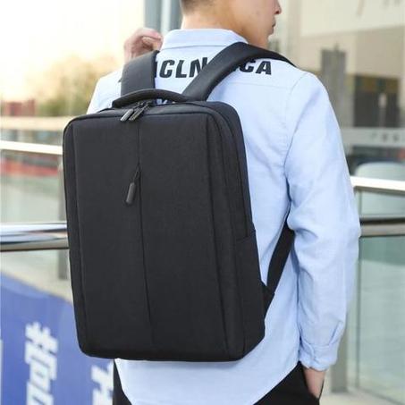 حقيبة كتف للكمبيوتر المحمول مع منفذ سماعة رأس و USB ، حقيبة ظهر مدرسية وللسفر ، 2021