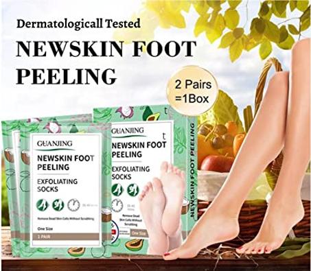 قناع مقشر للقدمين ومرطب للبشرة