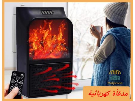 مدفأة كهربائية مع جهاز التحكم عن بعد Flame Heater