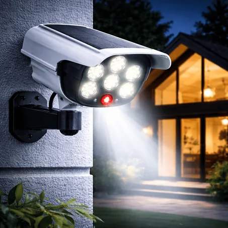 🔦 أمان دارك يبدأ – من هنا مصباح شمسي بشكل كاميرا