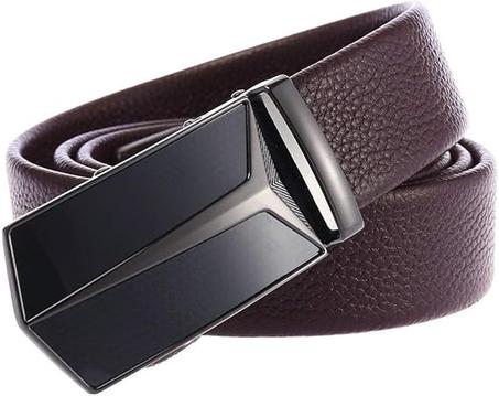 اكسيفور حزام رسمي للرجال من الجلد الطبيعي الفاخر - تصميم كلاسيكي وأنيق للعمل والارتداء الكاجوال (120 سم)، من اكسبور، أسود