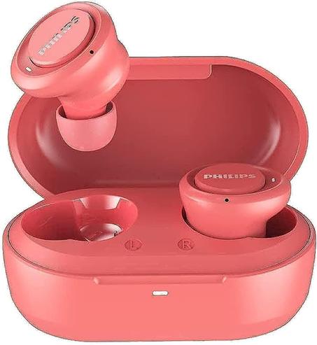 سماعة داخل الأذن  بلوتوث لاسلكية مع وقت تشغيل بمعدل 18 ساعة ومساعد صوتي وخاصية الغاء الضوضاء وصدى الصوت من فيليبس