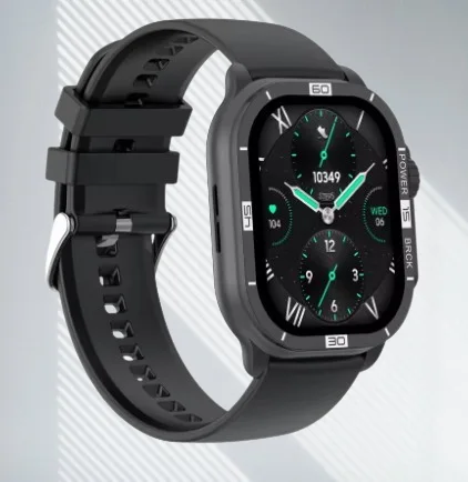 ساعة ذكية جديدة للنساء k96s مع تطبيق Dafit ، شاشة سوداء برتقالية وشاشة ht AMOLED في العالم الوقت استدعاء AI مساعد صوتي