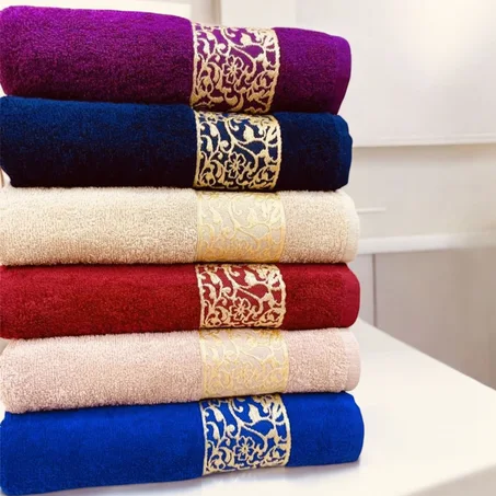 باك من 6 مناشف قطن عالية الجودة.