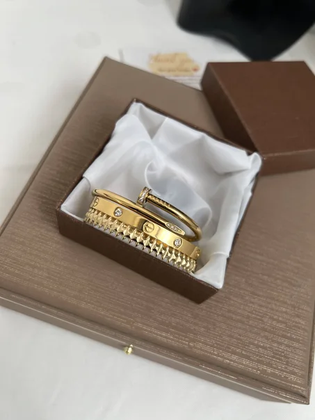 trio bracelets acier inoxydable