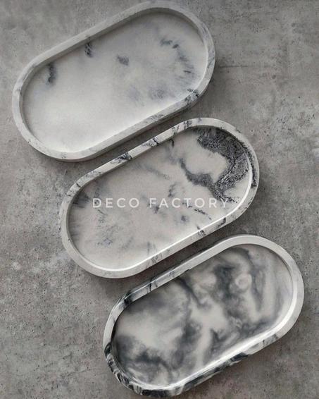 Oval Marbel tray