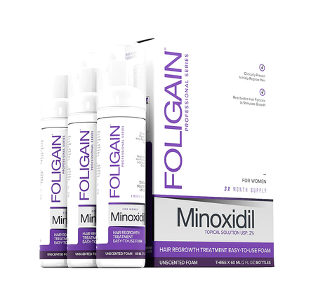 Foligain Minoxidil Mousse 2% pour Femme