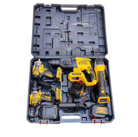 Kit complet d’outils sans fil – Puissance et polyvalence pour tous vos projets, grands ou petits ⚡💪