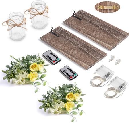 مزهريات جدارية على شكل برطمان ديكور إضاءة