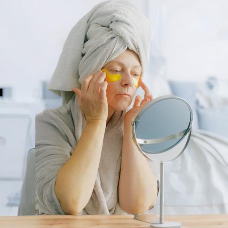 قناع عين ذهبي عيار 24 قيراط