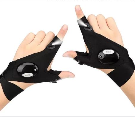 Gants À Lumière Intégrée Et Éclairage Idéal Pour Camping, Pêche De Nuit Et Travail Nocturne.