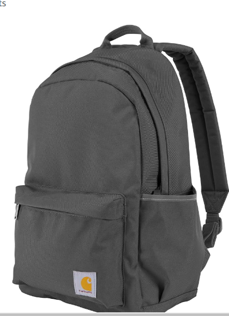 Carhartt 21L, Durable Water-Resistant Pack with Laptop Sleeve, Classic Backpack (Gravel), One Size