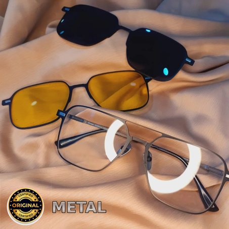 LUNETTE magnetique نظارة مغناطسية 3 في 1