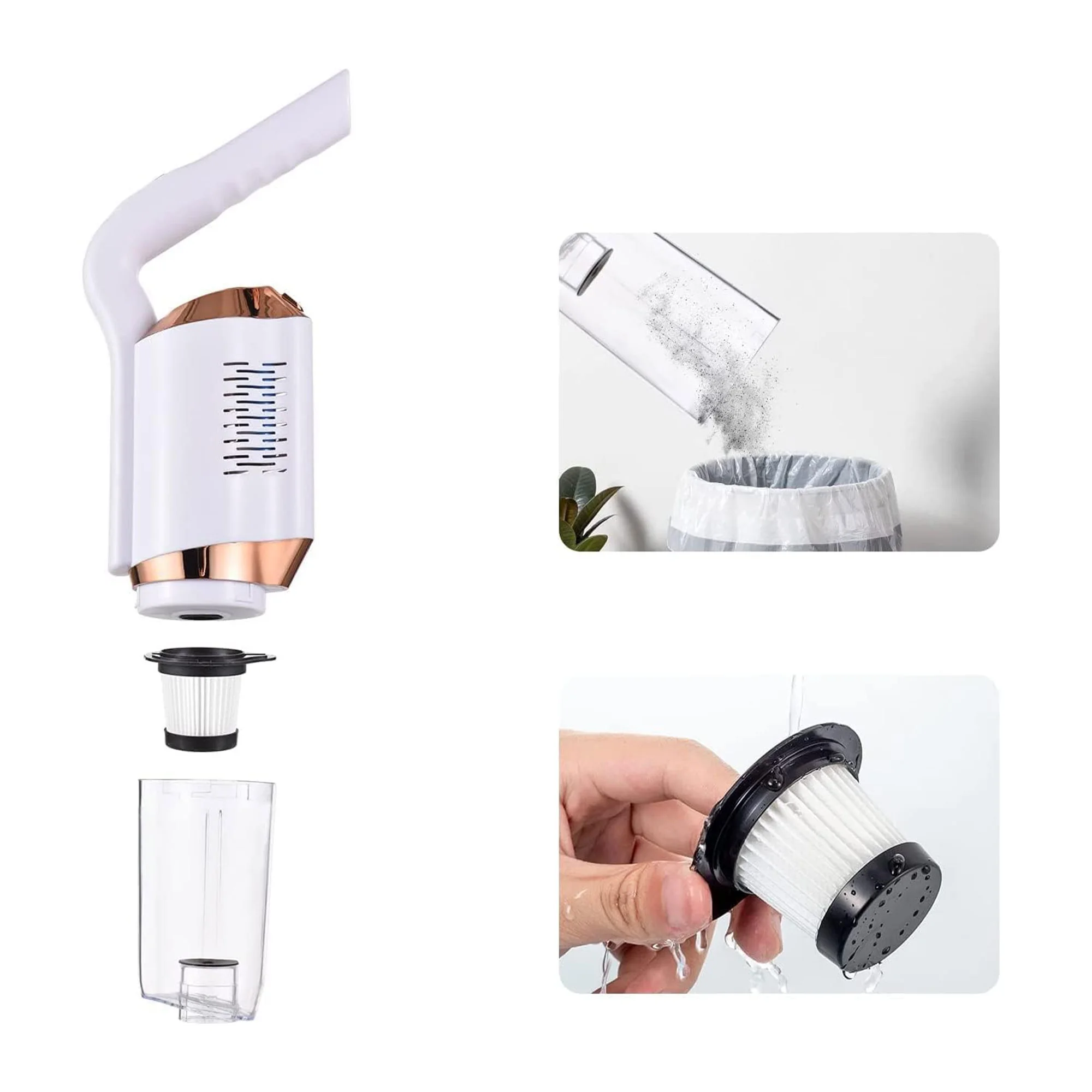 • لمامة ومكنسة لاسلكية للمنزل و السيارة 2 في 1 بضمان عامين