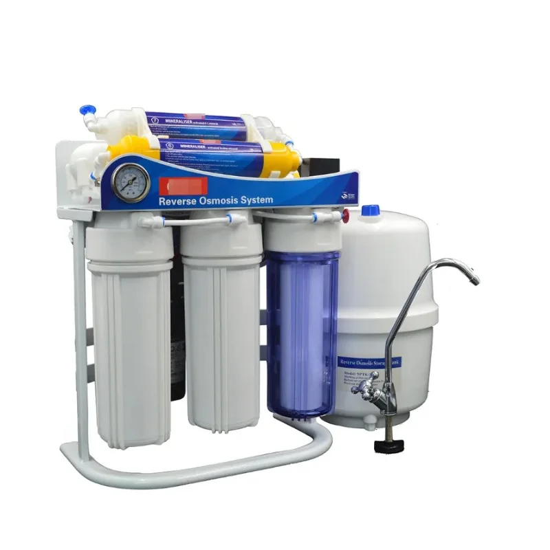 PureAman RO7 - Osmoseur à osmose inverse 7 étapes avec pompe, réservoir et robinet