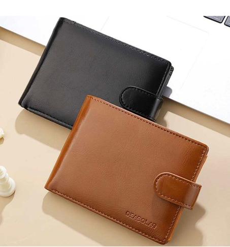 Portefeuille court vintage personnalisé de haute qualité pour homme