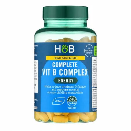 Complexe Vitamine B Complet Haute Concentration H&B, 240 Comprimés — مركب فيتامين B الكامل عالي التركيز H&B، 240 قرص