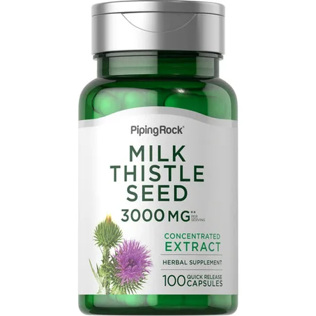 Extrait de Chardon-Marie, 3000 mg, 100 Gélules — خلاصة بذور الشوك البري، 3000 ملغ، 100 كبسولة
