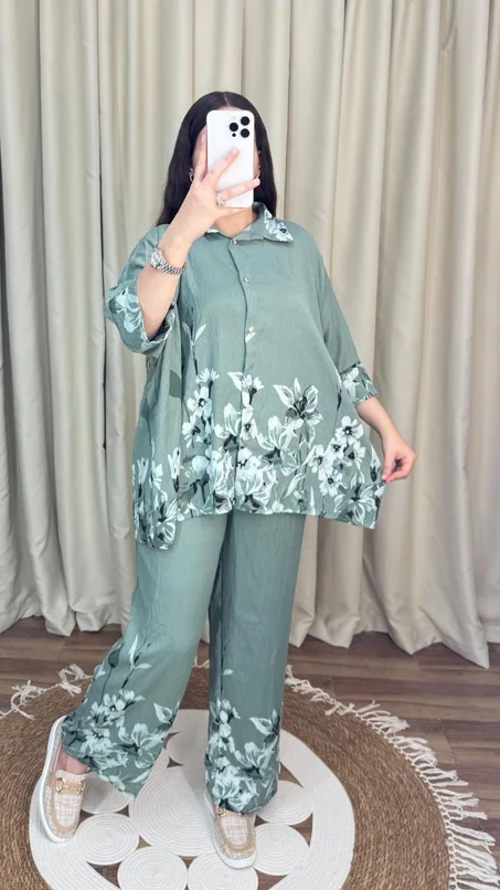 Enssemble fleurs tissu le lin ✨️🌸 (cop)