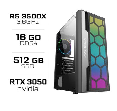 PC Gamer Ryzen 5 3500X/16GB/512GB SSD/RTX3050 6GB