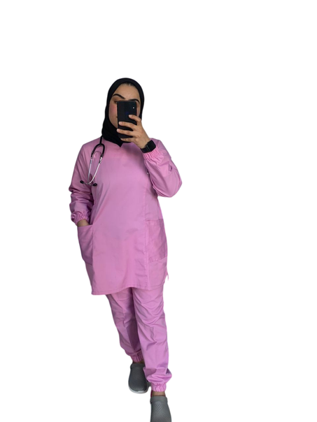 Tenue de bloc hidjab rose