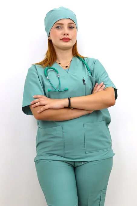 Tenue de bloc unisexe vert d'eau