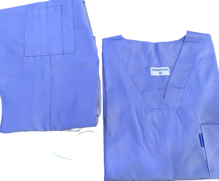 Tenue de bloc unisexe bleu ciel