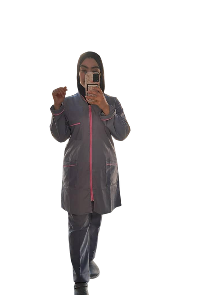 Tenue de bloc hidjab gris