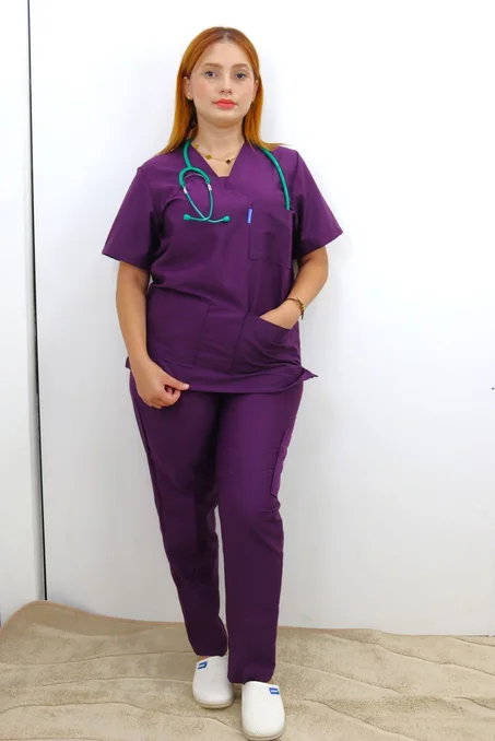 Tenue de bloc unisexe Aubergine