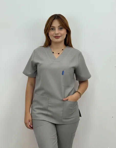 Tenue de bloc unisexe Gris clair