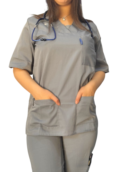 Tenue de bloc unisexe gris clair