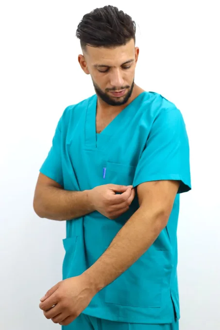 Tenue de bloc unisexe Bleu vert