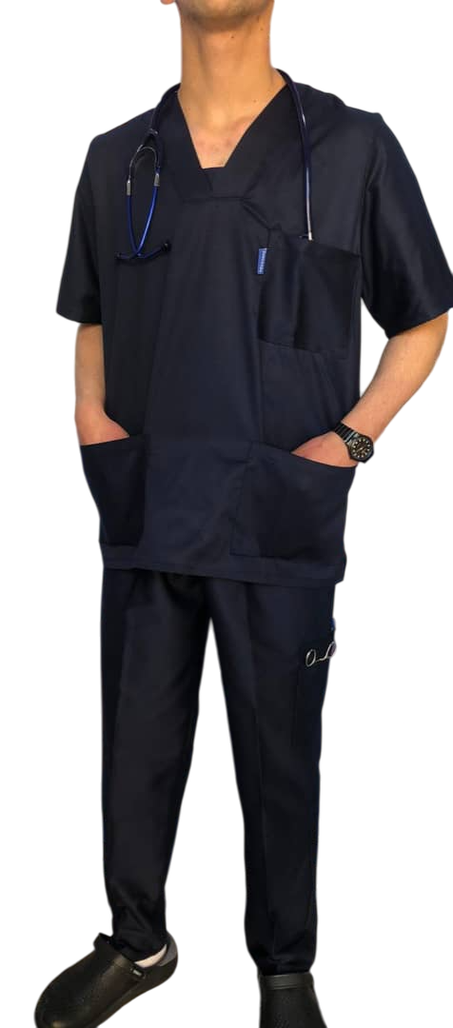 Tenue de bloc unisexe bleu nuit