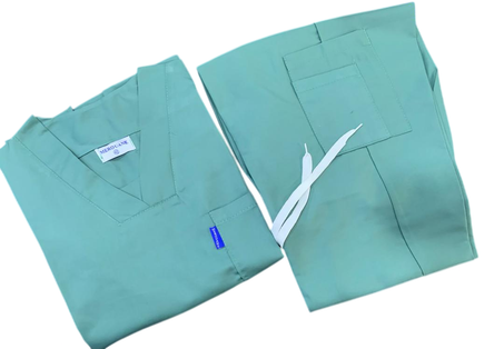 Tenue de bloc unisexe vert d'eau