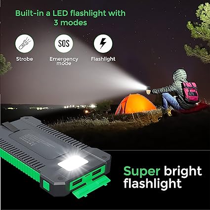 Chargeur Solaire Étanche Portable