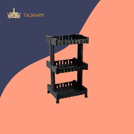 رفّ تخزين بلاستيكي